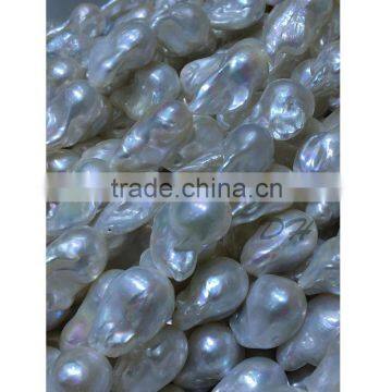 16mm very nice large size baroque irregular nucleated wholesale freshwater pearl