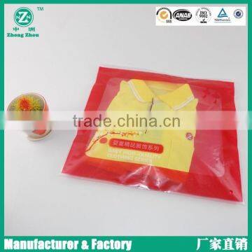 Clothing frosted material plastic zip lock bag and garment zip lock bag