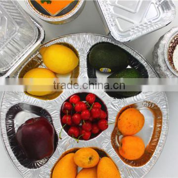 Round Aluminium Foil fruit container tray