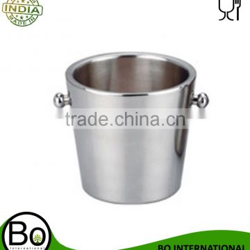 Stainless Steel Double Wall Champagne Bucket | Wine Bucket | Ice Bucket 21.5 cm x 21.5 cm x 20 cm