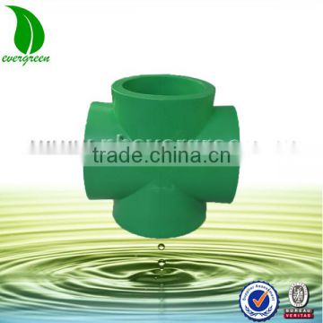 PPR pipe straight cross piece Equel Tee for water supply