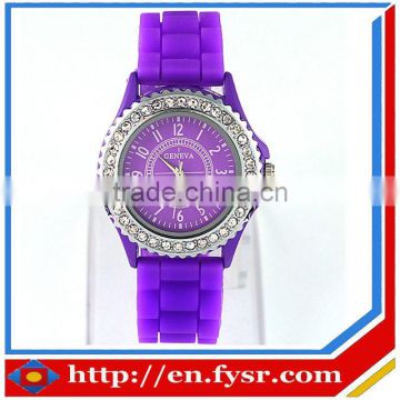 Silicone crystal watch,Classic Gel Silicone Crystal Men Lady Jelly Watch Gifts Stylish Fashion Luxury
