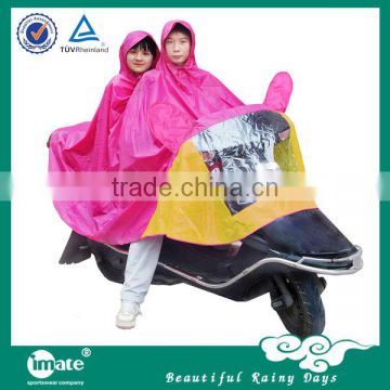 Wholesale adults hooded poncho for rain day