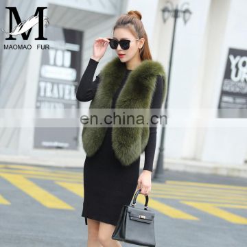 2017 Hot Selling Winter Warm and Comfortable Lovely Vest Real Fox Fur Fashion Vest
