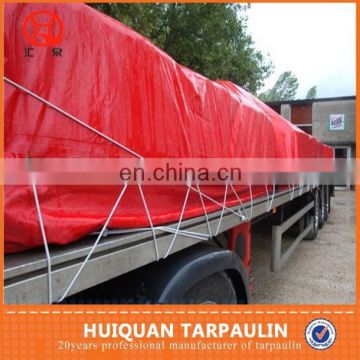 100% new hdpe purple waterproof canvas red tarps for truck cover