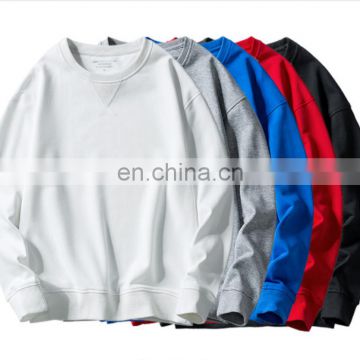 OEM logo High quality 300gsm spring autumn mens casual v neck sweatshirts
