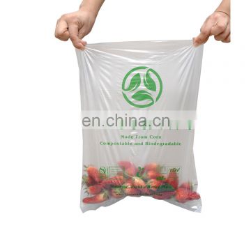 China factory Wholesaler BPI Food Grade 100% Biodegradable Compostable Grocery Produce Bags for Supermarket