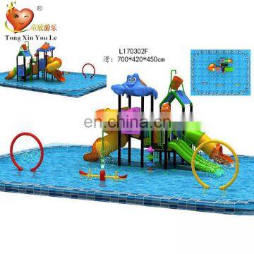 New design combined water house with interesting water plays outdoor playground kids games