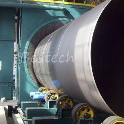 Round Steel Pipe Outer Wall Shot Blasting Machine