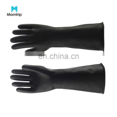 Chemical resistant natural rubber smooth palm latex fully coating work gloves Warm Waterproof Winter Glove