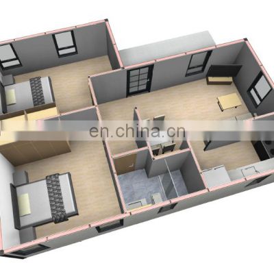 Prefabricated High Quality Economic Villa Ready Made Modern Design Steel Structure house for Sale