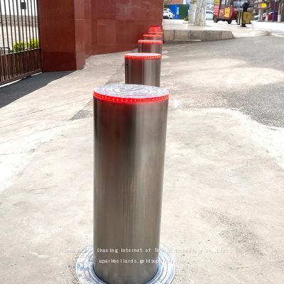 UPARK K4 K8 K12 Car Park Spaces Secured Not Hydraulic Bollard Protective Automatic Bollards with 304 Stainless Steel
