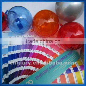 Transparent plastic christmas ball