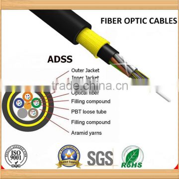 ADSS fiber optic cable Self-support FRP light weight