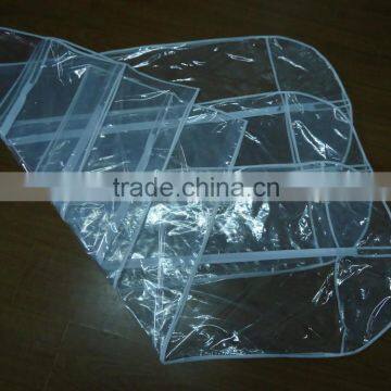 China Clear PVC garment zipper suit bag wholesale