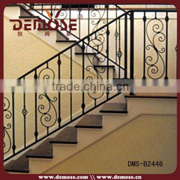 wrought iron stair railing panels/weight iron railing/wood and iron stairs railing