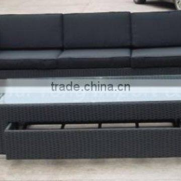 used high quality outdoor PE rattan garden furniture