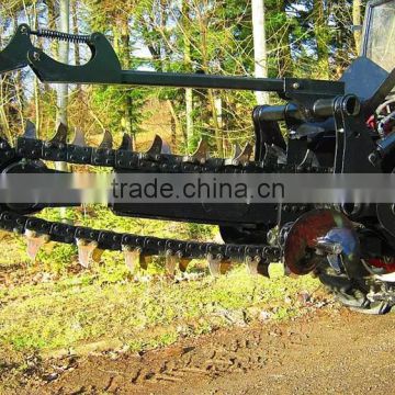 High efficency large working width tractor PTO trencher with CE