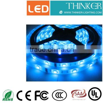 Flexible SMD5050 30leds/m waterproof IP68 strip with Blue color