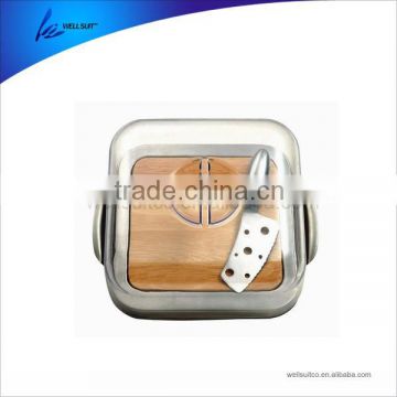 pvc cover cheese cutting board with case