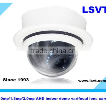 Low price 1.0MP/1.3MP/2.0MP, 720P/960P/1080P HD indoor AHD dome cameras, CCTV cameras with IR cut, varifocal lens, LSVT YH850