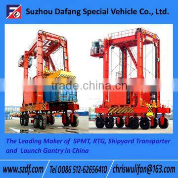 Container Straddle Carrier, Rubber Tyre Port Lifting Gantry Crane