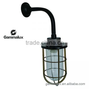Vintage Style Enamel Wall Lamp Cage lampshade