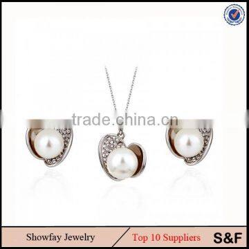 Plated White Gold Wholesale Price Fashion Freshwater Pearl Accessories