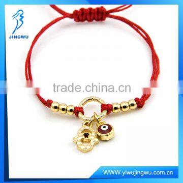 2014 Popular Evil Eye Red Rope Gold Bracelet Wholesale