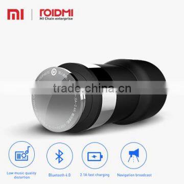 Roidmi wholesale multi-function Fashional Design Bluetooth 2 port wireless usb battery charger for c with output 5V 2.4A 2nd gen