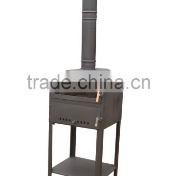 Promotion Wood Fired Stainless Steel Pizza Oven with Wheels