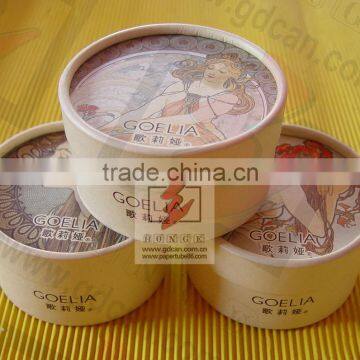 fancy round cardboard cosmetic packaging box