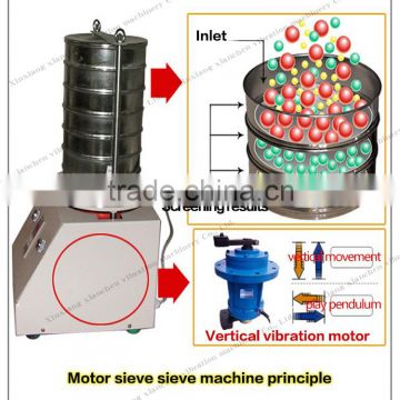 Laboratory top striking vibrating sieving machine