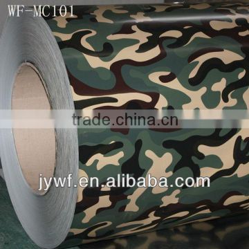 prepainted camouflage color coated galvanized steel coil for building materials