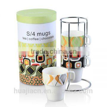 HJBD299-504 FASHION CERRMIC COFFEE CUPS SET