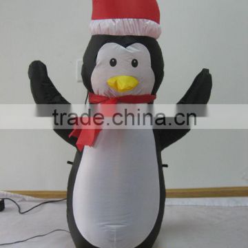 Singing inflatable Christmas penguin decoration