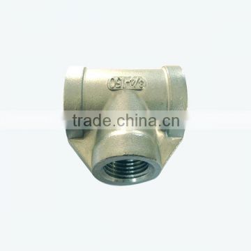 stainless steel pipe fittings casting tee