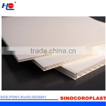 PP Material 4mm White Polypropylene PP Plastic Coroplast