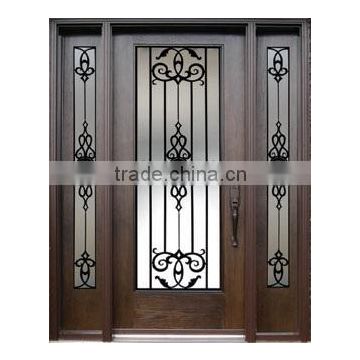 wrought iron entrance doors glass inserts door glass