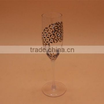 Gold Decal Drinking Glass,High Transparency And Refraction