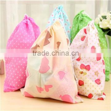 Wholesale customized non-woven cloth cheap drawstring bags