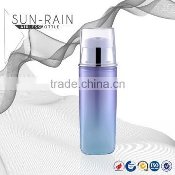 China made customized color cosmetic packaging acrylic vacuum bottle