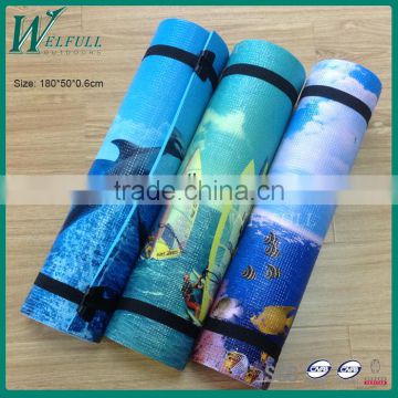 Foil yoga mat,camping mat, picnic mat can be printed by customer pictures