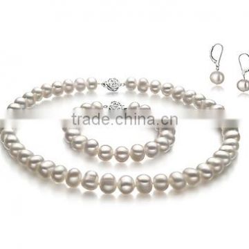 Kaitlyn white 8-9mm a quality freshwater pearl jewelry