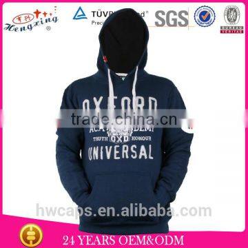 100% Quality OEM wholesale mens no zipper hoodie jacket solid color