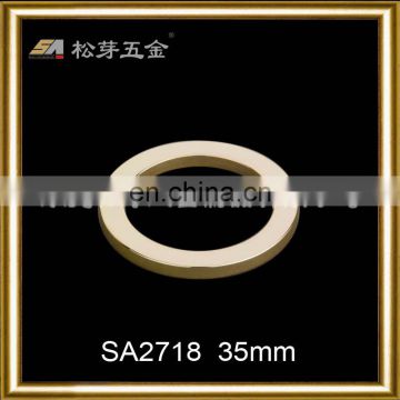 SA2718 Gold color round metal circle custom bag accessory o ring buckle for bags strap