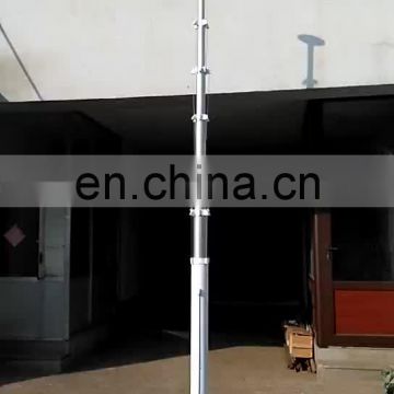 12m adjustable mast and emergency antenna telescopic mast