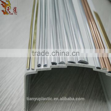 durable and anti-aging golden and silvery golden furniture chrom trim strips
