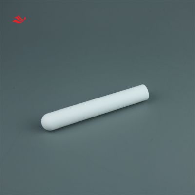 Round Bottom PTFE test tube 10ML OEM size pure white test tube