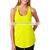 Neon Green Custom made gym sports workout fitness yoga stringer vest tank top women